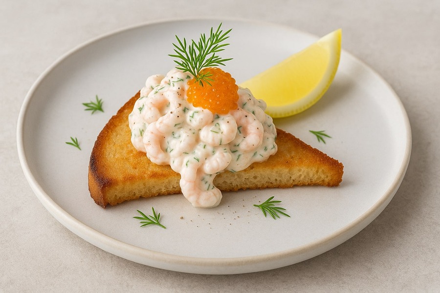 Toast Skagen – Classic Swedish Shrimp Toast