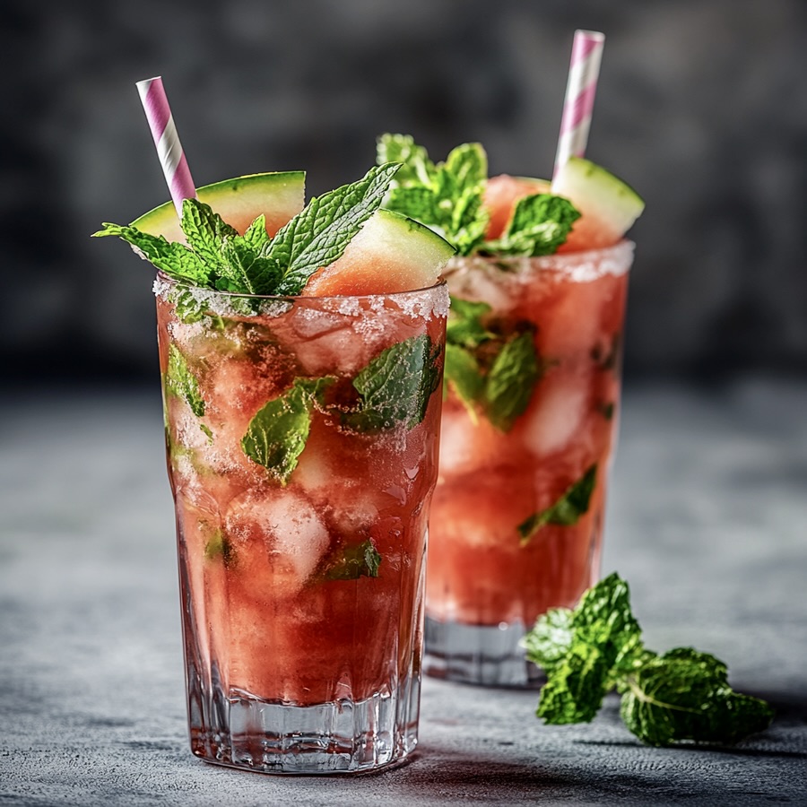 Refreshing Mint Watermelon Drink 🍉