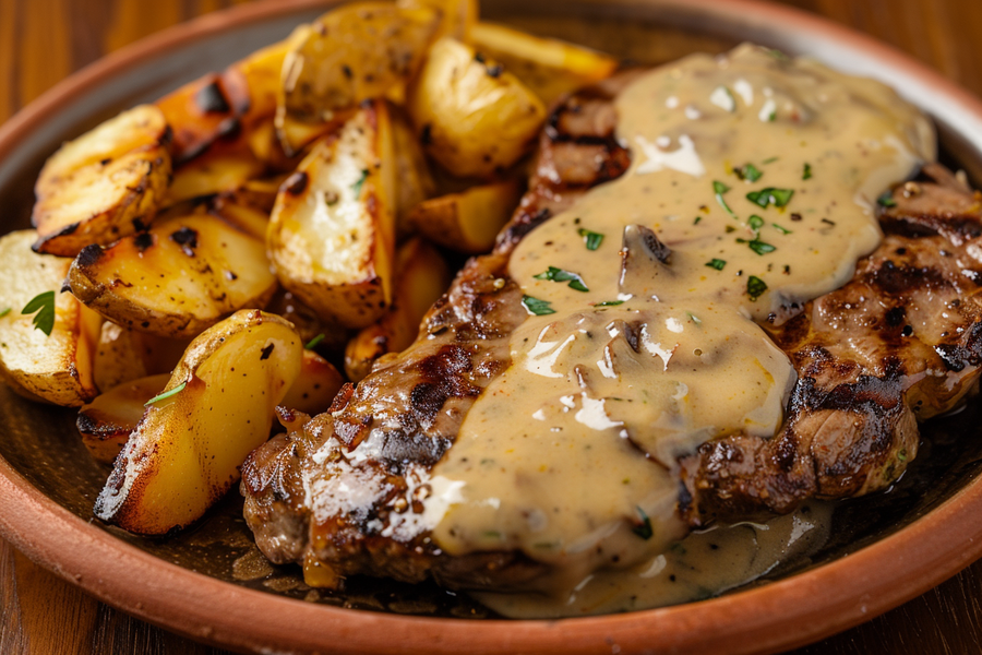 Creamy Mustard Beef Steaks – My Weeknight Favorite 🇵🇹